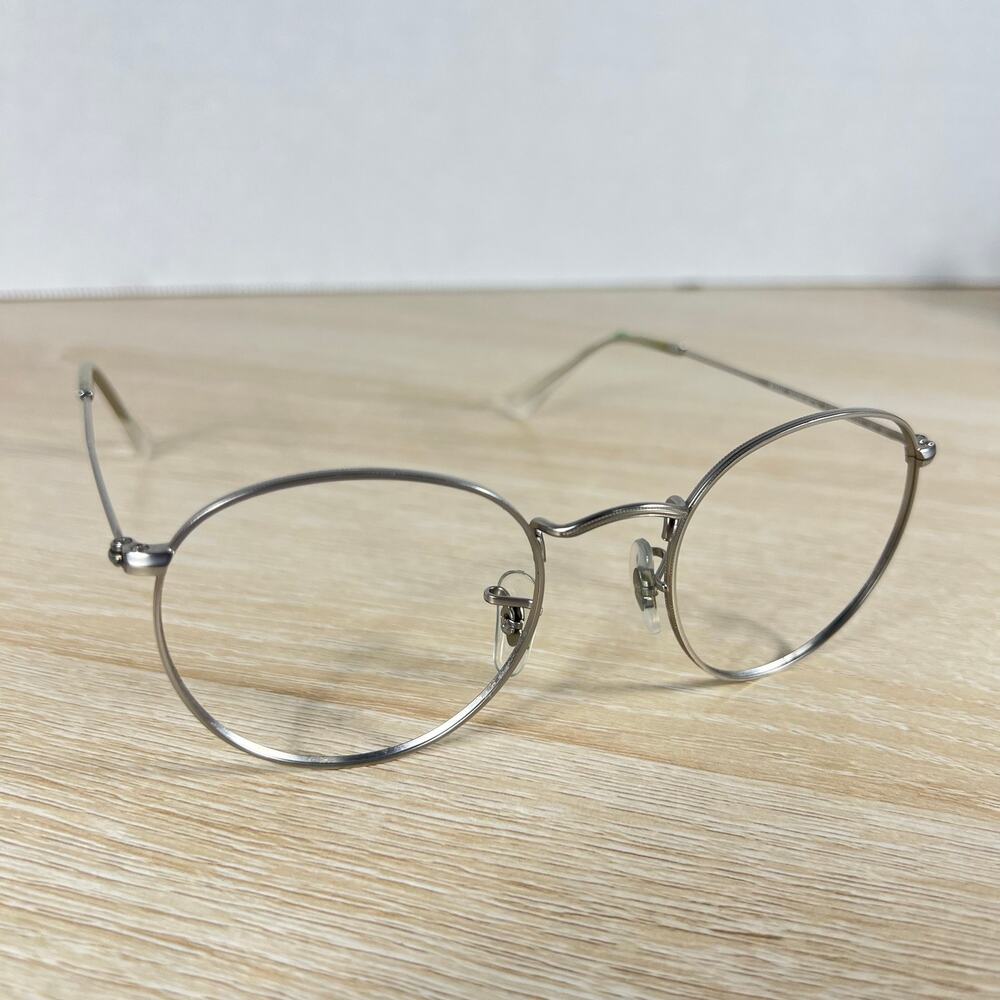 Ray-Ban RB3447 Round Metal 019/30 Sunglasses FRAMES ONLY Silver 50-21 Italy